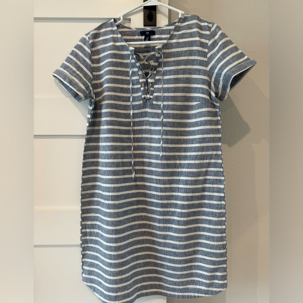 GAP linen blend dress XS